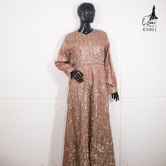 GAMIS OZIAS TILE 03881 LD 105 I Gamis Kondangan Wanita I Gamis Wanita Simpel