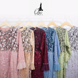 GAMIS OZIAS TILE 07115 LD 105 I Gamis Tile Bordir I Gamis Pesta