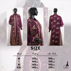 GAMIS OZIAS TILE NAMIRA 07144 LD 105 140 I Gamis Mewah Kondangan 4XL I Gamis Tile Bordir