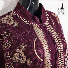 GAMIS OZIAS TILE NAMIRA 07144 LD 105 140 I Gamis Mewah Kondangan 4XL I Gamis Tile Bordir