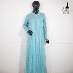 GAMIS OZIAS BROKAT ORCHID 09654 LD 105 I Gamis Lebaran Remaja I Gamis Kondangan muslimah Panjang Santai