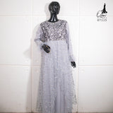 GAMIS OZIAS TILE 07115 LD 105 I Gamis Tile Bordir I Gamis Pesta