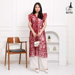 VEST OUTER OZIKO TILE BORDIR AIKO 03192 LD 105 I Outer Tile Bordir I Outer Lepas Pasang