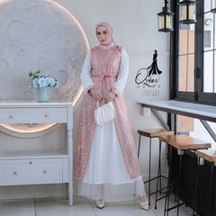 GAMIS OZIKO TILE 07215 LD 105 I Gamis Kondangan Mewah I Gamis Tile
