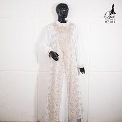 GAMIS OZIAS TILE 07181 LD 105 I Gamis Kondangan Mewah I Gamis Pesta TIle Bordir