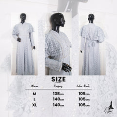 GAMIS OZIAS BROKAT FIMELA 09499 LD 105 I Dress Simpel I Gamis Busui Syar'i l Busui Friendly Muslim Nyaman