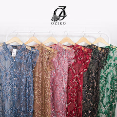 VEST OUTER OZIKO TILE BORDIR AIKO 03192 LD 105 I Outer Tile Bordir I Outer Lepas Pasang