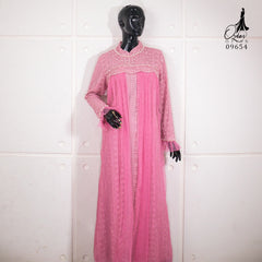 GAMIS OZIAS BROKAT ORCHID 09654 LD 105 I Gamis Lebaran Remaja I Gamis Kondangan muslimah Panjang Santai