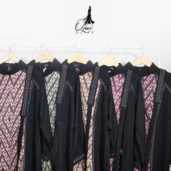 GAMIS OZIAS ABAYA STRETCH 09645 LD 120 I Gamis Fashion Muslimah I Gamis Lebaran Cantik Wanita