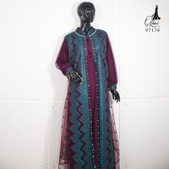 GAMIS OZIAS TILE 07178 LD 105 I Gamis Kondangan Wanita I Gamis Fashion Wisuda