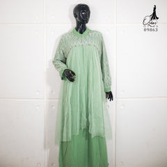 GAMIS OZIAS CERUTY COMBI BROKAT ARGYLIE 09863 LD 105 I Gamis Acara Formal I Fashion Wanita Hijab Muslim Panjang