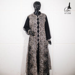 GAMIS OZIAS TILE NAMIRA 07144 LD 105 140 I Gamis Mewah Kondangan 4XL I Gamis Tile Bordir