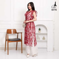 VEST OUTER OZIKO TILE BORDIR AIKO 03192 LD 105 I Outer Tile Bordir I Outer Lepas Pasang