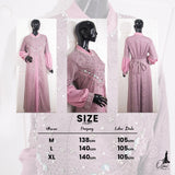 GAMIS OZIAS BROKAT ALYA 10012 LD 105 I Gamis Brokat Premium I Gamis Santai Wanita
