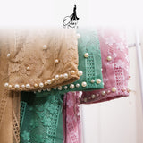 GAMIS OZIAS BROKAT GARDEN LACE 09861 LD 105 I Gamis Formal Wisuda I Gamis Simpel Busui Friendly Nyaman Muslim