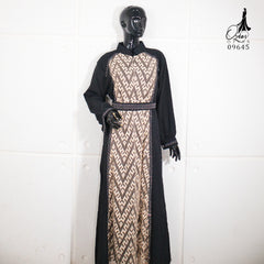 GAMIS OZIAS ABAYA STRETCH 09645 LD 120 I Gamis Fashion Muslimah I Gamis Lebaran Cantik Wanita