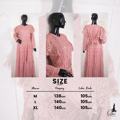 GAMIS OZIAS BROKAT TIARA 09835 LD 105 I Gamis Brisemade Muslimah I Dress home Busui Friendly Wanita Panjang