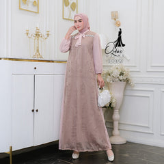 GAMIS OZIAS BROKAT PREMIUM 10009 LD 105 I Gamis Brokat Premium I Gamis Kondangan