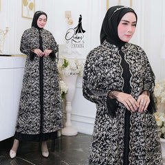 GAMIS OZIAS TILE 07142 LD 105 I Gamis Kondangan Pesta I Gamis Pesta Simpel Elegant.