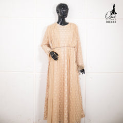 GAMIS OZIAS BROKAT POLKA PREMIUM 08333 LD 105 & LD 120I Gamis Kondangan Cantik I Gamis Wisuda Remaja Nyaman Panjang