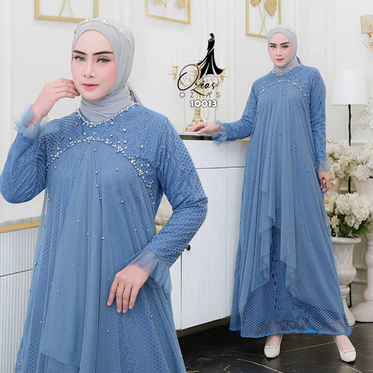 GAMIS OZIAS BROKAT 10013 LD 105 I Gamis Brokat Premium I Gamis Santai Wanita
