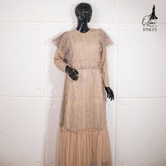 GAMIS OZIAS BROKAT TIARA 09835 LD 105 I Gamis Brisemade Muslimah I Dress home Busui Friendly Wanita Panjang