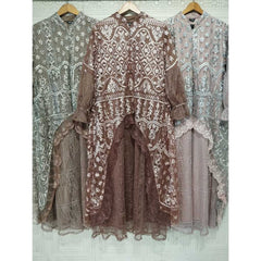 OZIAS Gamis Tile Spangle 07406 LD 105 I Gamis Bini Orang | Gamis Kondangan | Gamis Fashion