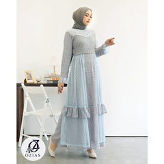 GAMIS OZIAS BROKAT 09616 LD 105 I Gamis Pesta Kondangan I Fashion Muslimah Nyaman Panjang Santai Fit