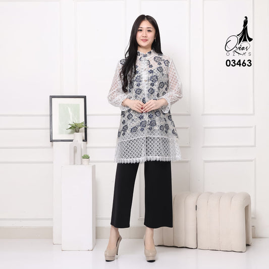 VEST OUTER TILE CHANTILY WAJIK OZIKO 03463 LD 105 I Vest Kondangan Wanita I Vest Casual