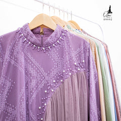 GAMIS OZIAS BROKAT INAYA 09992 LD 105 I Gamis Wisuda Cantik I Gamis Pesta Lamaran Muslim Nyaman 2XL