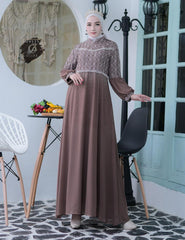 GAMIS OZIAS TILE DOT 09525 LD 105 l Gamis Premium l Fashion Muslimah   Nyaman Panjang