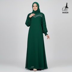 GAMIS OZIKO SIFON CERUTY POLOS 06429 LD 105 I Gamis Super Simpel I Fashion Muslimah Wanita Panjang Nyaman Santaic