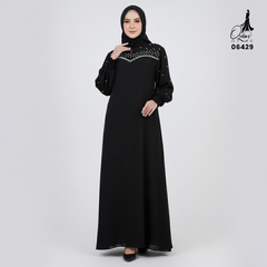 GAMIS OZIKO SIFON CERUTY POLOS 06429 LD 105 I Gamis Super Simpel I Fashion Muslimah Wanita Panjang Nyaman Santaic