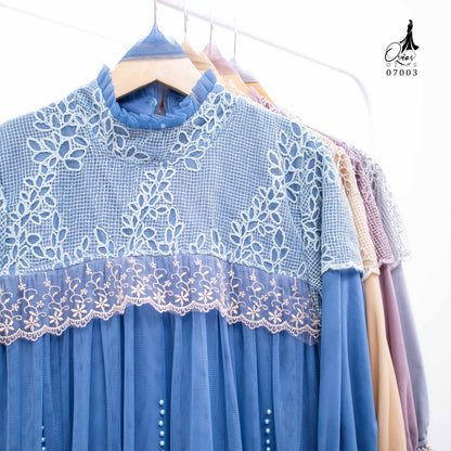 GAMIS OZIAS CHANTILLY 07003 LD 105 I Gamis Kondangan Wanita I Gamis Pesta Cantik