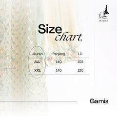GAMIS OZIAS TILE NAMIRA  07051 LD 105 I Gamis Wanita Wisuda I Gamis Pesta Cantik Nyaman 2XL