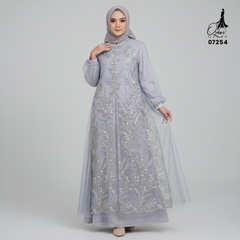 GAMIS OZIAS TILE 07254 LD 105 I Gamis Kondangan Wanita I Gamis Casual Formal