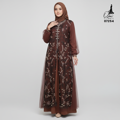 GAMIS OZIAS TILE 07254 LD 105 I Gamis Kondangan Wanita I Gamis Casual Formal