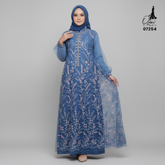 GAMIS OZIAS TILE 07254 LD 105 I Gamis Kondangan Wanita I Gamis Casual Formal