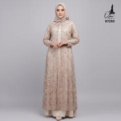 GAMIS OZIAS TILE 07292 LD 105 I Gamis Kondangan Wanita I Gamis Fashion Casual