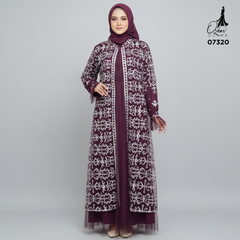 GAMIS OZIAS TILE 07320 LD 105 I Gamis Kondangan Wanita Lebaran I Gamis Fashion Casual Busui