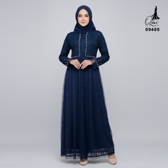 GAMIS OZIAS BROKAT FIMELA 09465 LD 80 95 105 120 I Gamis Fashion Muslimah Anak I Gamis Lebaran Busui Friendly 2XL