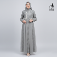GAMIS OZIAS BROKAT 09569 LD 105 120 140 I Gamis Brokat Premium I Gamis Mewah