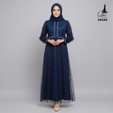 GAMIS OZIAS BROKAT 09569 LD 105 120 140 I Gamis Brokat Premium I Gamis Mewah