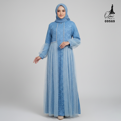 GAMIS OZIAS BROKAT 09569 LD 105 120 140 I Gamis Brokat Premium I Gamis Mewah