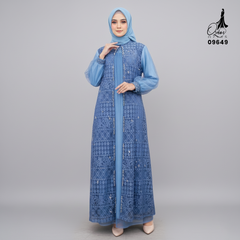 GAMIS OZIAS BROKAT FIMELA 09469 LD 105 120 140 I Fashion Muslimah Hijab I Gamis Kondangan Simpel Nyaman Panjang Santai Dress 2XL 4XL