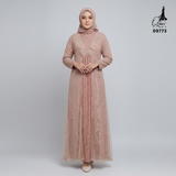 GAMIS OZIAS BROKAT IMPORT 09773 LD 105 I Gamis Fashion Remaja I Gamis Kondangan Dewasa