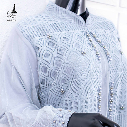 GAMIS OZIAS BROKAT FIMELA 09804 I Fashion Muslimah Hijab I Gamis Kondangan Simpel Nyaman Panjang Santai Dress