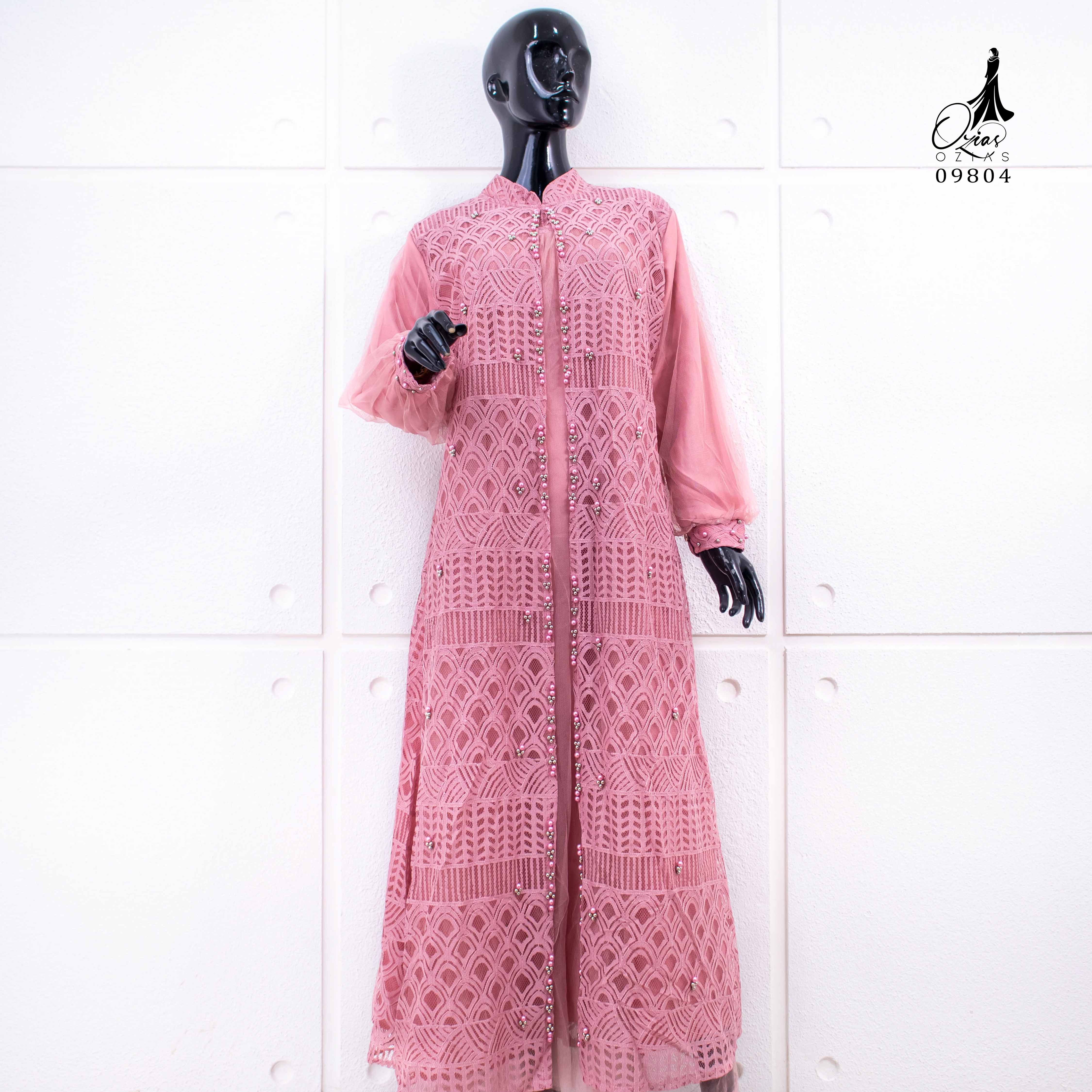 GAMIS OZIAS BROKAT BALIYA 09804 I Gamis Kondangan cantik I Pesta Muslimah