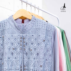 GAMIS OZIAS BROKAT FIMELA 09804 I Fashion Muslimah Hijab I Gamis Kondangan Simpel Nyaman Panjang Santai Dress