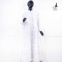 GAMIS OZIAS BROKAT FIMELA 09804 I Fashion Muslimah Hijab I Gamis Kondangan Simpel Nyaman Panjang Santai Dress